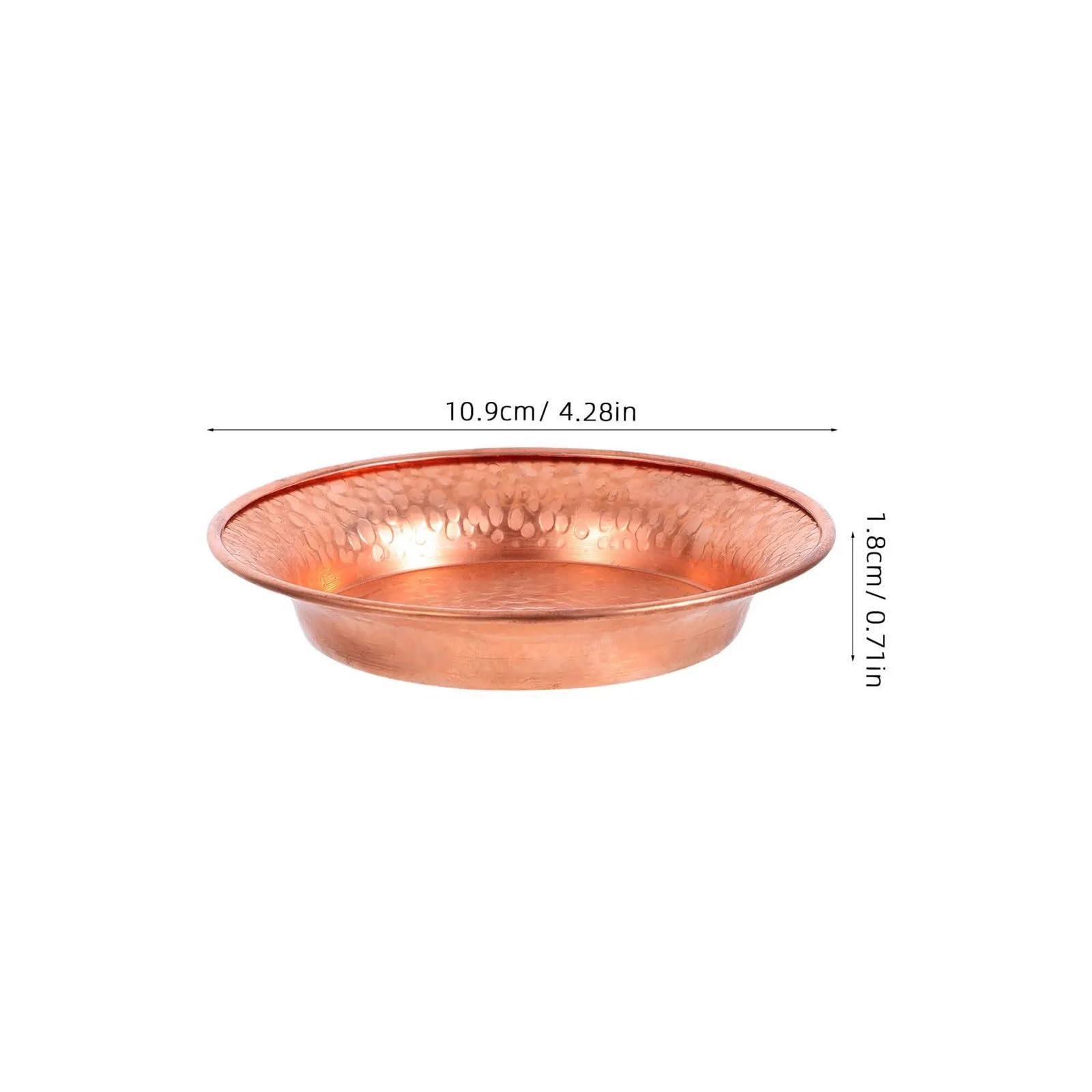 Vassoio Martellato Ciotole decorative in rame 2 pezzi