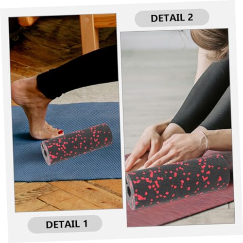 Rodillo de espuma para yoga y masaje profundo de tejidos, 2 unidades, equipo de entrenamiento fitness, rodillo EPP para masaje muscular, portátil y compacto miniatura 6