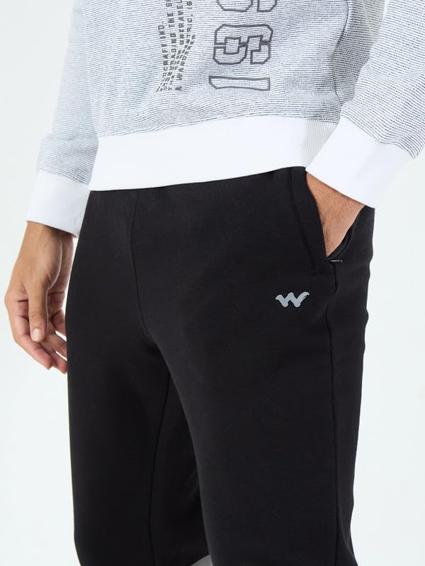 Image of Wildcraft Men Regular Mid Rise Cotton Blend Pants | Trousers |