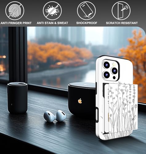 Coque compatible iPhone 15 Pro Max antichoc avec étui portefeuille robuste - 4