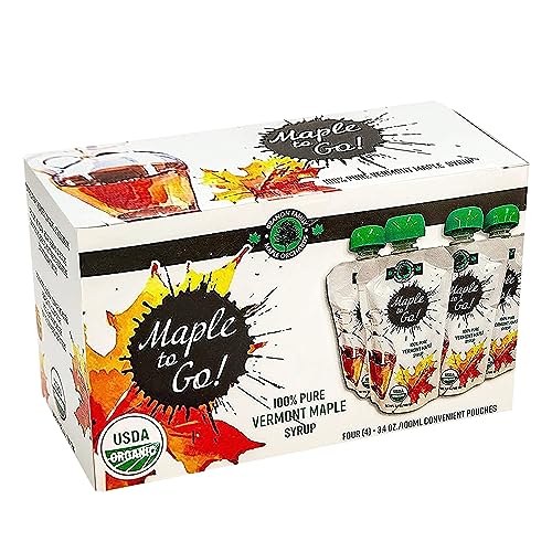 Maple to Go! - Pure Organic Vermont Maple Syrup Packets - Small M...