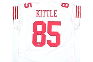 George Kittle Autographed White Pro Style Jersey Beckett W Hologram Black