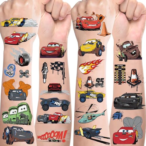 Cars Tattoo Kinder,10 Blätte Lightning Mcqueen Tattoo...