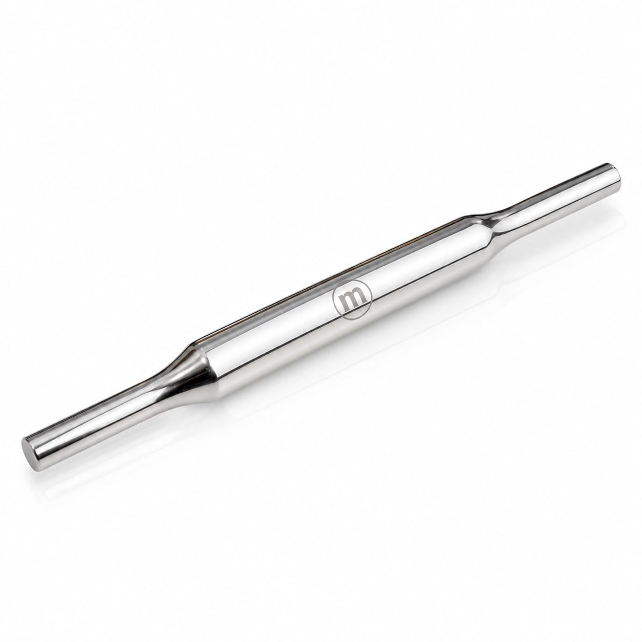 MARU Steel Rolling Pin/Belan for Chapati & Roti with Polished Finish 34 cm - 190g, Ideal for Chapati, Roti, Pizza Dough & Pastry Sheets-image-3