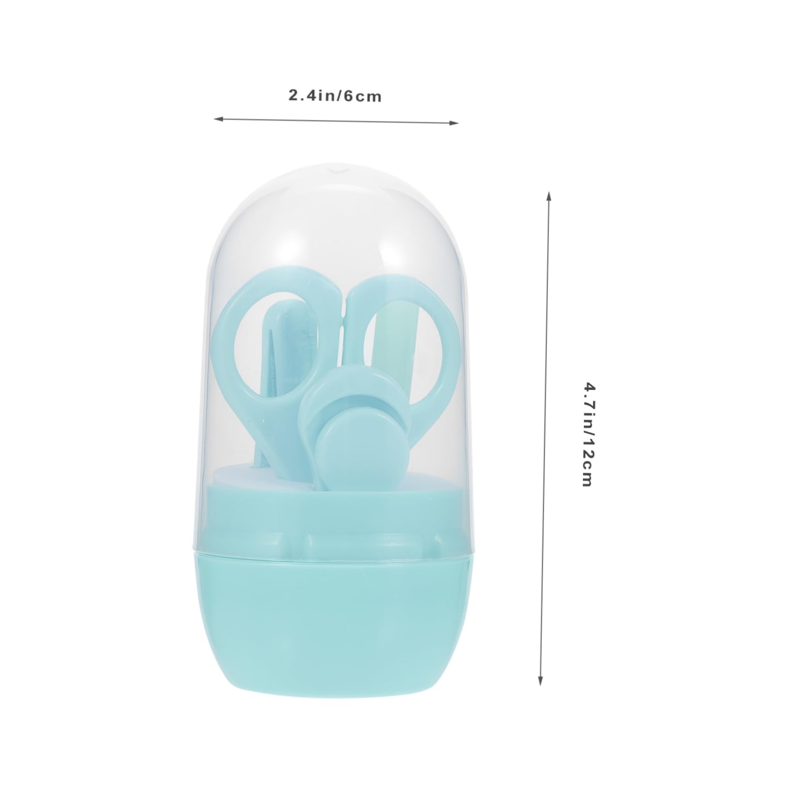 Kisangel Baby Nail Trimmer Kit Non-Slip Handle Adorable Storage Case Baby Care Essentials