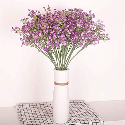 Gypsophila artificielle blanche lot de 10 belles fleurs cadeau idéal et décor de fête