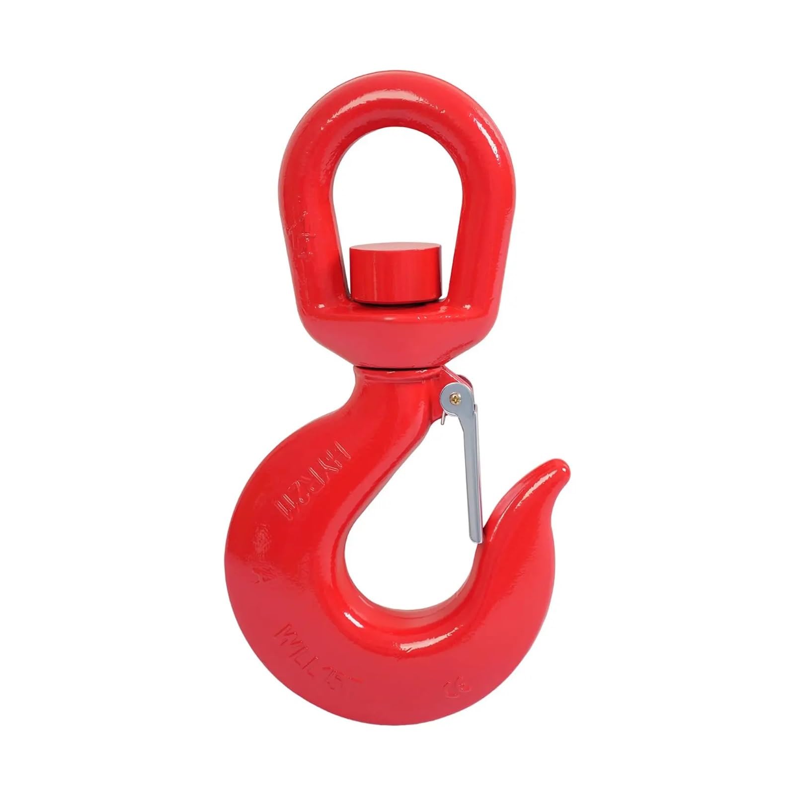 15 Ton Swivel Hooks Heavy Duty Swivel Lifting Hook with Latch Swivel Eye Rigging Hook Rotating Crane Hook Alloy Steel Swivel LIF