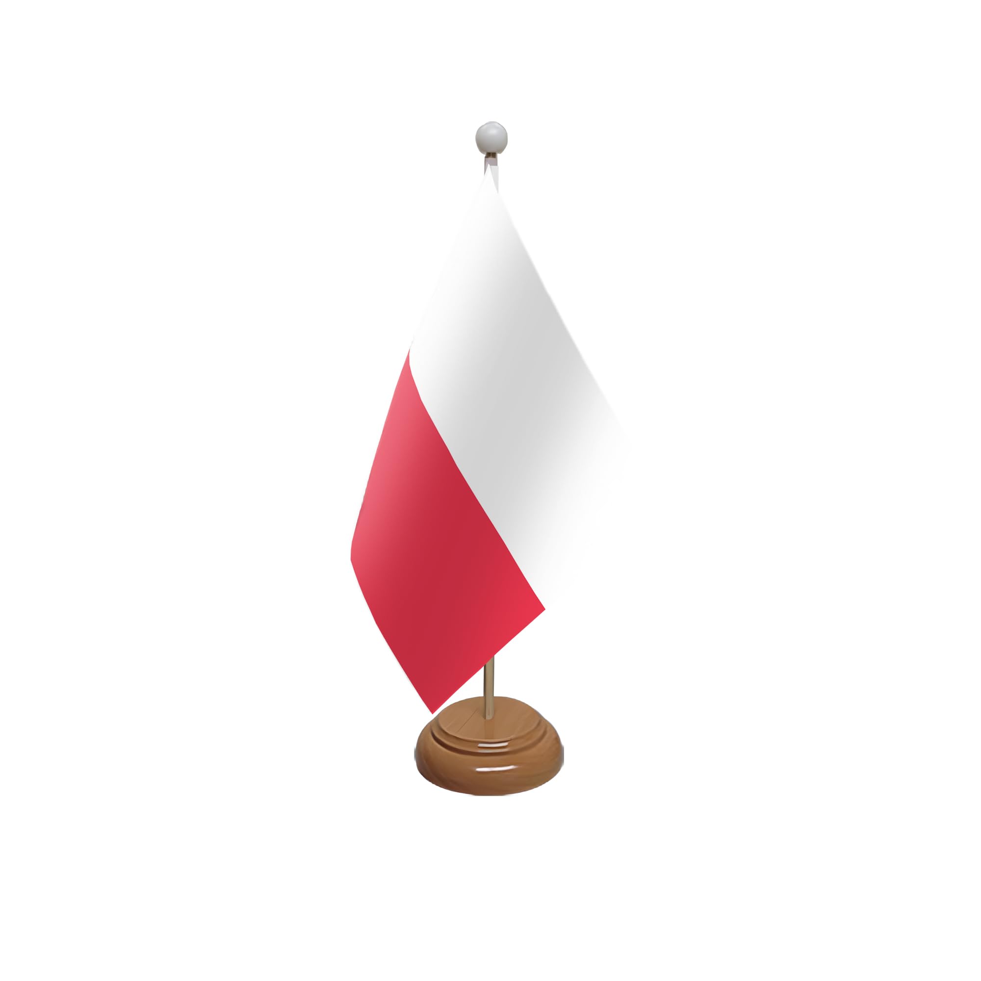 Flagtex Poland Wooden Table Flag With Wooden Base