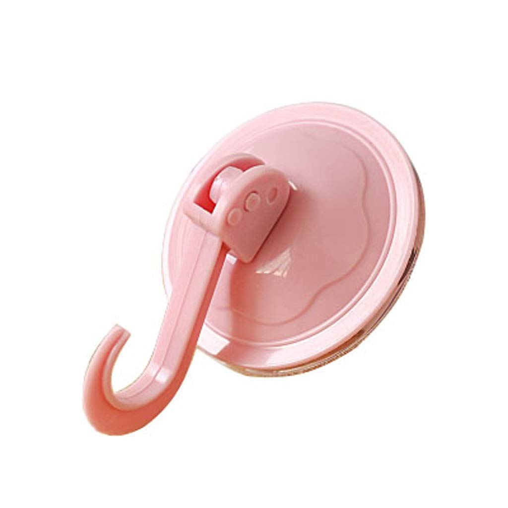 Crochet ventouse rose pour cuisine et salle de bain fixation à vide sans perçage