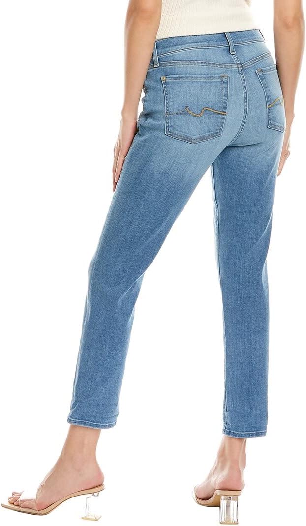 7 For All Mankind Womens Josefina Ibiza Feminine Boyfriend Jean, 25, Blue