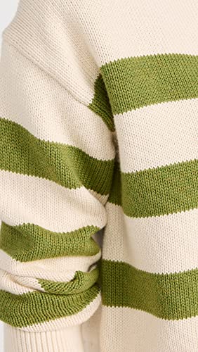 Image of Velvet Women's Lucie Cotton Cashmere Striped Polo Sweater
