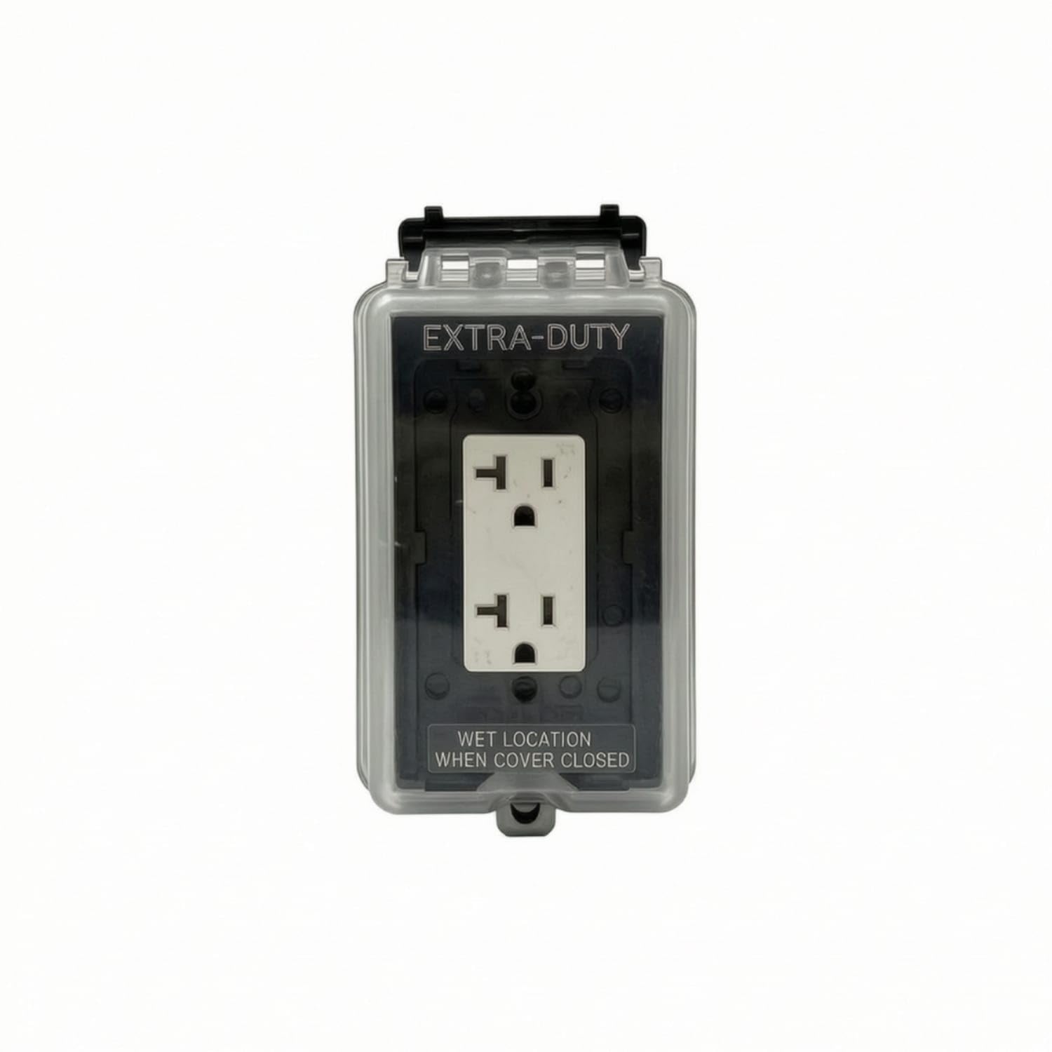 Waterproof Extra Duty Outlet Cover Wall-Mounted Outlet Box with Cover Transparent Weatherproof Enclosure Flame-Retardant for Electricians, Contractors, Workshops, Laboratories, Br-20s|Electri-image-8