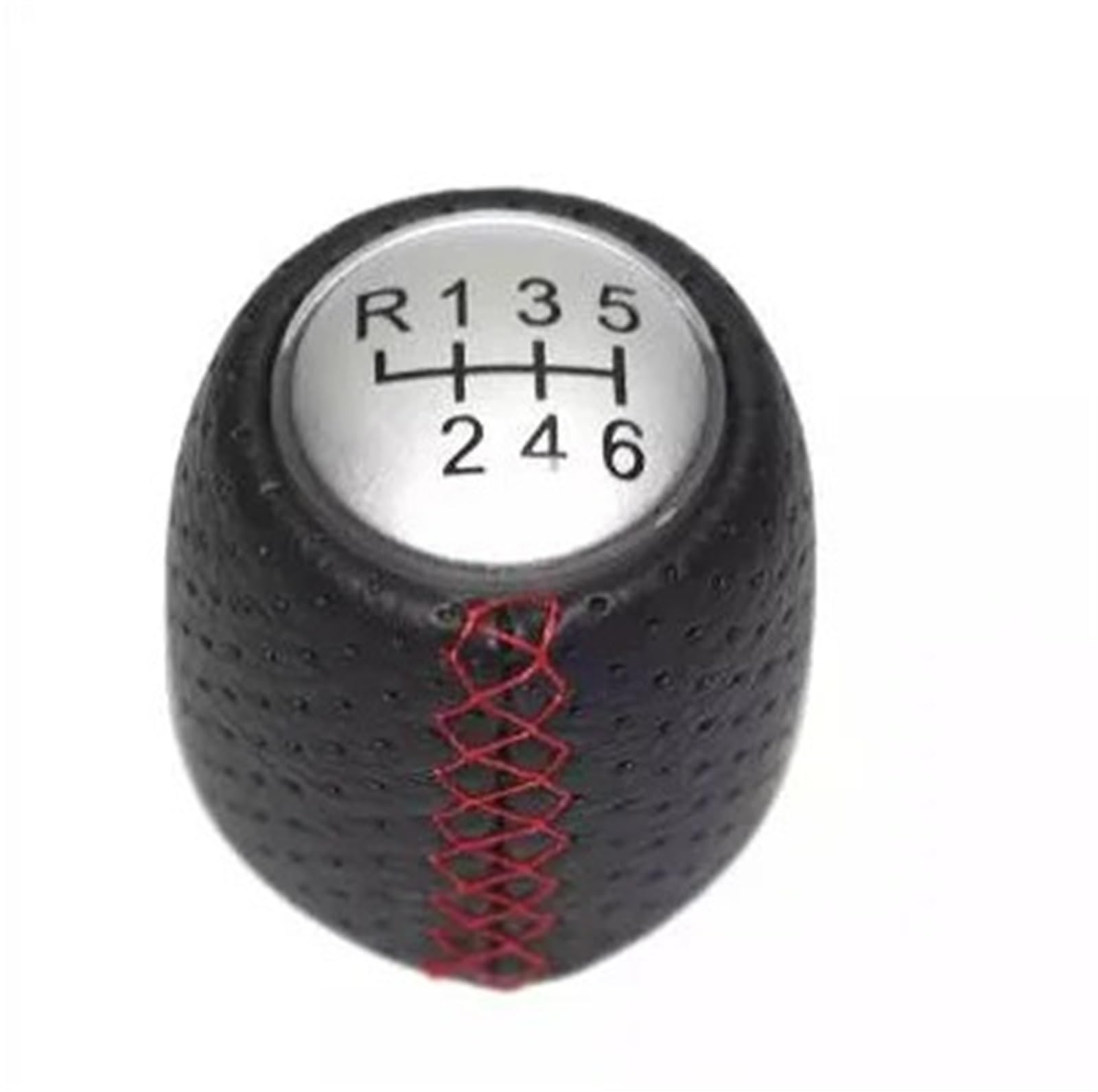 DWTNMEX Gear Shift Knob for ALFA for Romeo 159 for Brera for Spider 2005-2011 5 6 Speed Car Shift Knob Gear 55344557(R123456 red)