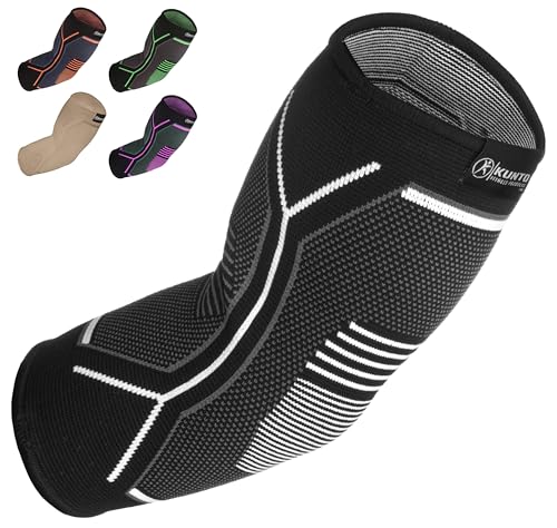 Kunto Fitness Elbow Brace Compression Support Sleeve for...