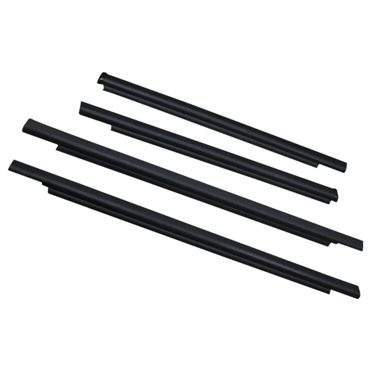 Trfbd One Color 4Pcs Car Window Weatherstrip Black For Toyota For Sequoia 1999-2007 Moulding Trim 75710-0C010 75730-0C010 Rubber