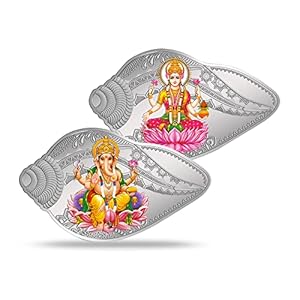 50 gm Silver 999.9+ Minted Coin Shankh shape Ganesh Laxmi Colored capsule Set (25 gms x 2) 26 51lHuwR1cbL. SL500 . SS300