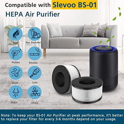 Image of BS-01 Replacement Filter Compatible with Slevoo BS-01 Air Purifier