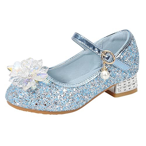 Shoes Low Heel Toddler Girls Dress Shoes Cute Bowknot Sparkle Mary Jane Flower Girls Wedding Little Girls Dress Shoes