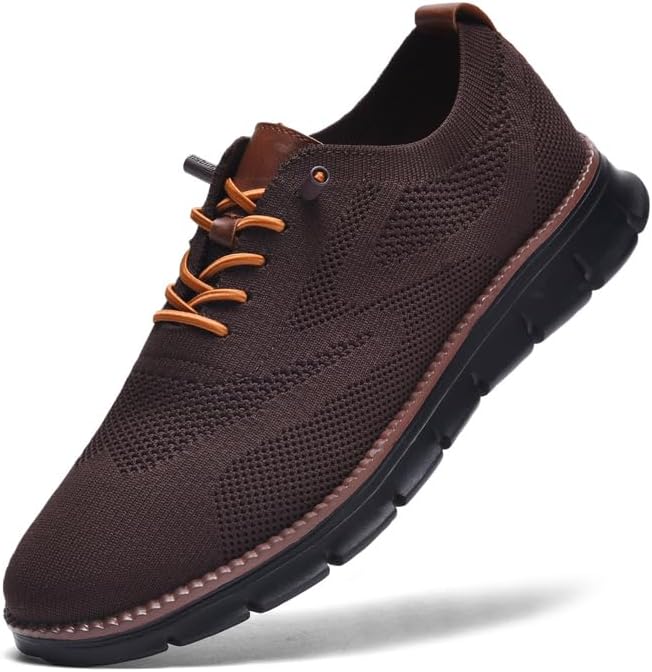 Breeze Shoes for Men Oxfords Lace-Up Lightweight Casual Walking Shoes Comfortable Dress Shoes for Men