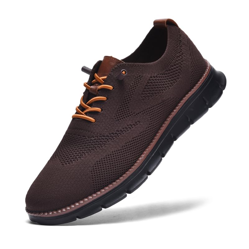Breeze Shoes for Men Oxfords Lace-Up Lightweight Casual Walking Shoes Comfortable Dress Shoes for Men