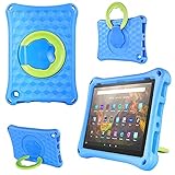 Fire HD 10 Tablet Case (2021 Released),Fire HD 10 Tablet Case 11th Generation and Fire HD 10 Plus Case, Lightweight EVA Kids Friendly Shockproof 360 Rotating Grip Handle Folding Stand Cover for Kids
