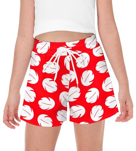Image of AOBUTE Kid July 4th Shorts Quick Dry Hawaiian No Liner Swim Trunk with Pockets 5-14 Years