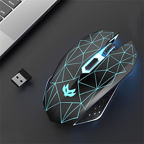 Lovskoo Colorful Backlight Gaming Mouse 2.4ghz 4000dpi Pc...