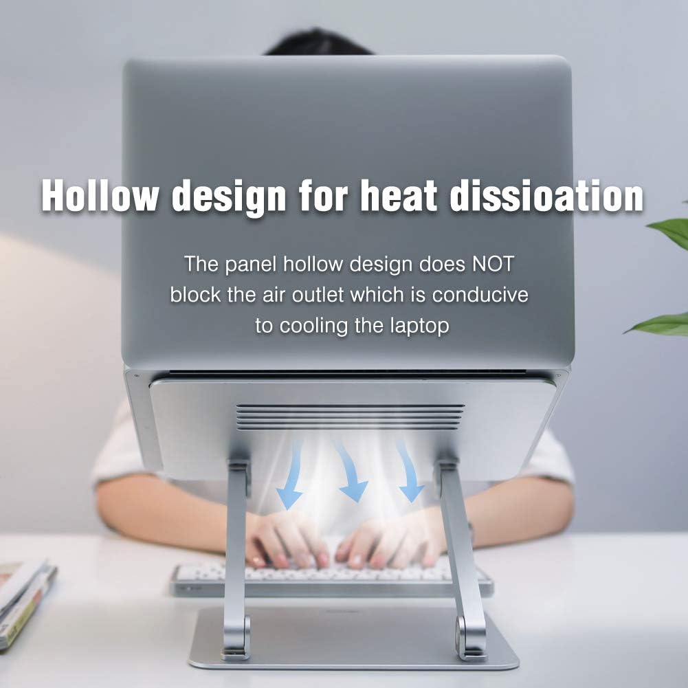 🛒 Crаzу Dеаlѕ Nillkin Laptop Stand, Adjustable Laptop Riser Ergonomic Aluminum Computer Holder with Cooling Function Laptop Stand Metal Clamp Compatible with MacBook Pro/Air, Dell Lenovo All Laptops 11-17.3 Silver