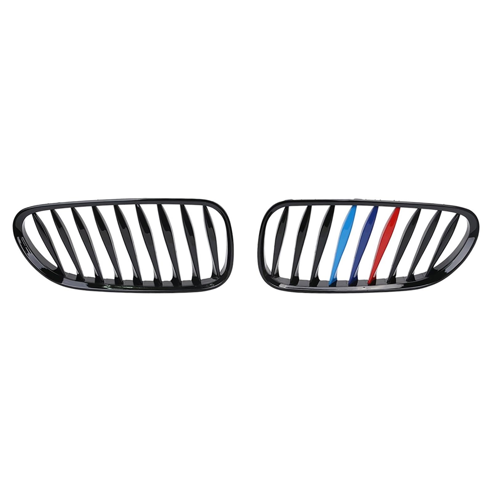 2PCS Matte Black Car Front Grilles Hood Bumper Grill Sporty Style Replacement,For BMW E85 E86 Z4 2003-2008 Car Accesorios