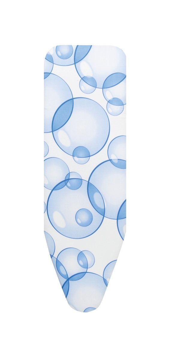 Brabantia PerfectFlow Ironing Board Cover (B Board / Bubbles) Heat-Resistant, Non-Slip, Cord Fastener