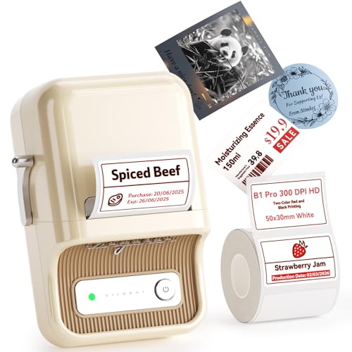 NIIMBOT B21 Pro Label Maker with Tapes, 300DPI HD...