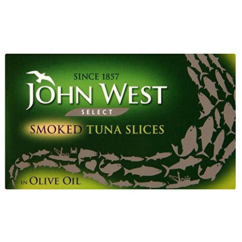 John West Select Geräucherte Thunfischscheiben in Olivenöl (120g) - Packung mit 2
