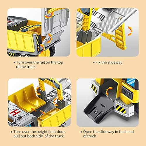 kramow Toy Trucks for Boys, Construction Truck Toy for 3 Years Old, 11 in 1 Toy Cars Construction Vehicles Set, Gift Toys for Boys Girls Age 3 4 5 6 7 8