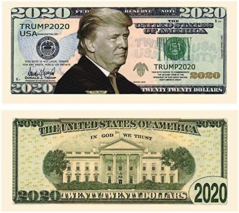 American Art Classics Pack Of 50 Donald Trump Re Election Presidential Dollar Bill Limited Edition Novelty Dollar Bill The Best Gift Or Keepsake For Lovers Of Our Great President