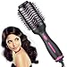 Hair Dryer Brush,Hot Air Brush, One Step Hair Dryer & Volumizer, Styler for Straightening, Curling, Salon Negative Ion Ceramic Electric Blow Dryer Rotating Straightener Salon Negative Ion