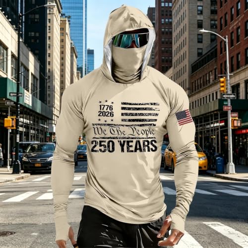 Sudadera con capucha corta beige para hombres que buscan tallas amplias 3