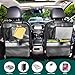 XYMZR Gorilla Bathtub Funny Car Backseat Organizer, Fashion Seat Back Protectors Kick Mats with Storage Pockets for SUV Minivan or Truck Seats