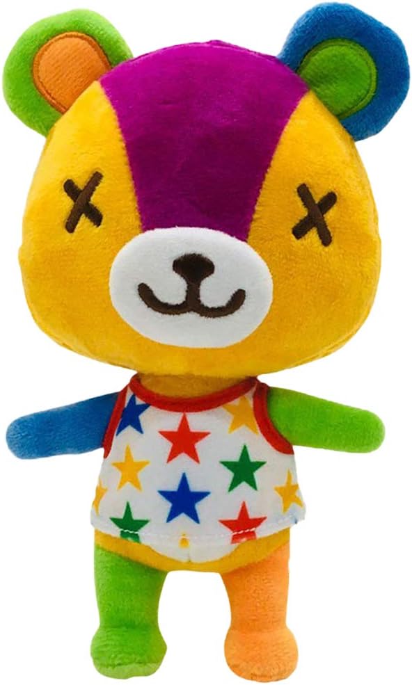 Animal Crossing New Leaf Plush Toy Suitable for Collection, Animal Crossing: New Horizons Stuffed Doll Toy for Boy Girl Christmas Halloween Birthday Gift, 8“ (Stitches)