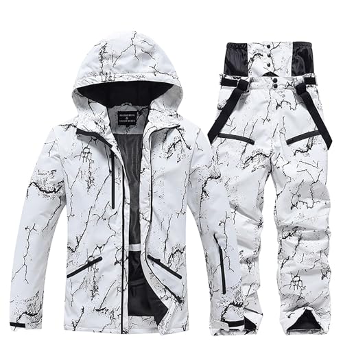 Ensembles De Ski Pour Femmes, Vestes Et Pantalons, Combinaison De Neige Coupe-Vent Et Imperméable Pour Hommes, Manteau De Snowboard Épais, Chaud Et Respirant,Natural,XXL