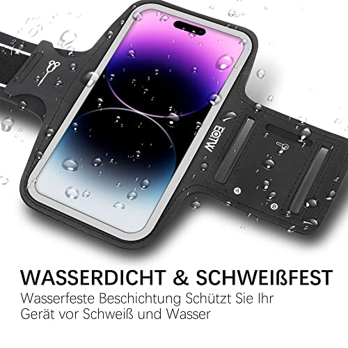 EOTW Sport Armband Handy Universal - Handytasche Joggen Armtasche Kompatibel mit iPhone 17/16/15/14/13 Pro Max Galaxy S25 Edge/S25+/S24+/S23+ FE Handyhalterung Joggen für Running Zubehör(6,2'~6,7')