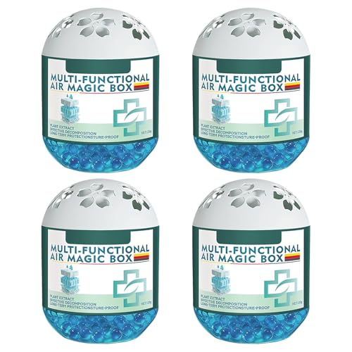 4 Pcs Indoor Air Purification Dust Removal Magic Box Multi-Functional Automatic Dust Collectors & Air Cleaners Long-Lasting Odor for Home Office Pet Areas Closet