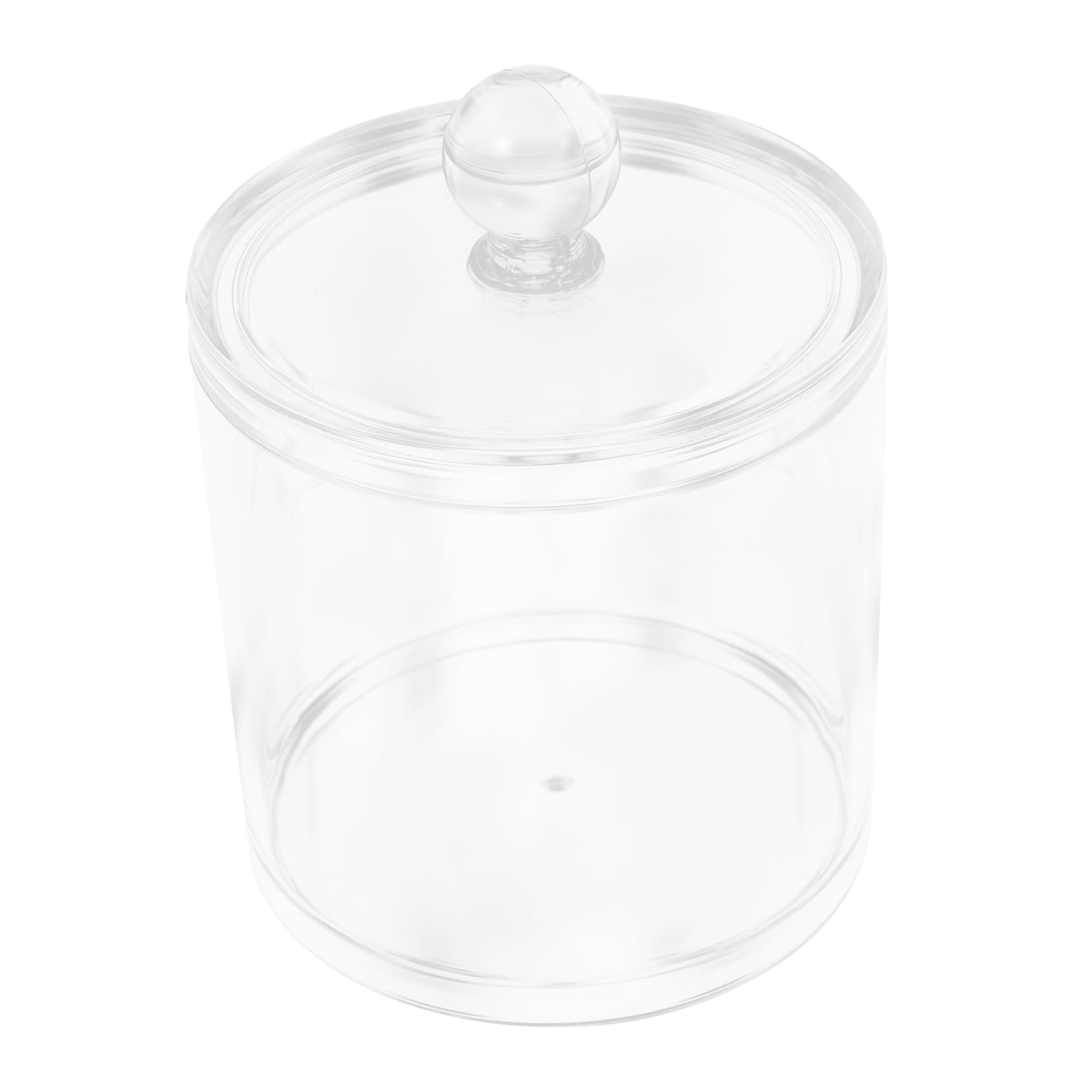 Ciieeo 4 Stück Wattestäbchenbox Mit Deckel Spender Für Wattepads Wattestäbchenhalter Für Wattestäbchen Kleine Gläser Behälter Für Wattestäbchen Acryl
