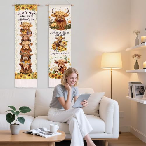Highland Cow Wall Hanging Tapestry - image 3