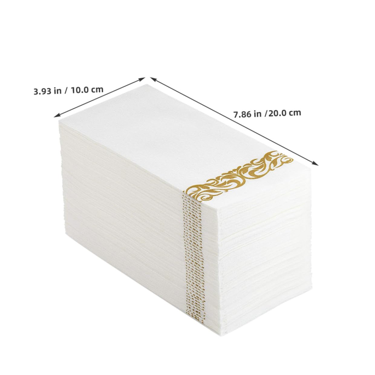 Einweg Tischservietten mit Staubfreier Funktion 40x30cm aus Papier 100 Stück Goldfarbene Luxuriöse Weiche Cocktailservietten für Party und Geburtstag