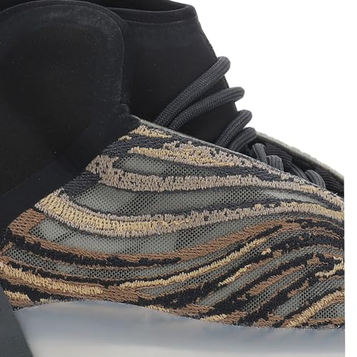 Image of adidas Yeezy Quantum Lace-Up Sneakers- Knitted Elastic Collar, Mesh Upper with RPU Cage, Boost Cushioning - Yeezy Shoes