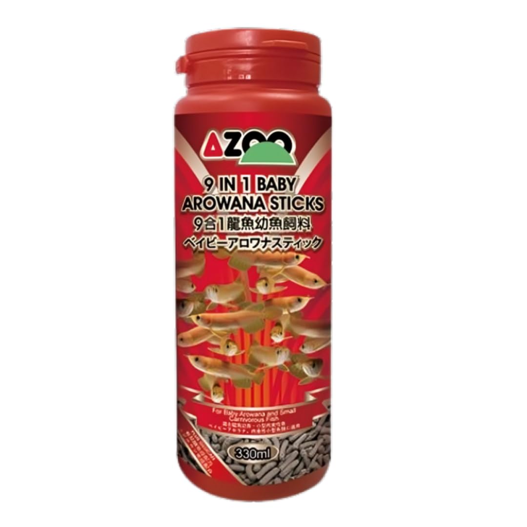 AZOO 9 in 1 Baby Arowana Sticks: Premium Nutrition for Small Arowana and Small carnivorus Fishes 120GM/330ML (B0D14G9FYR) Amazon Price History, Amazon Price Tracker