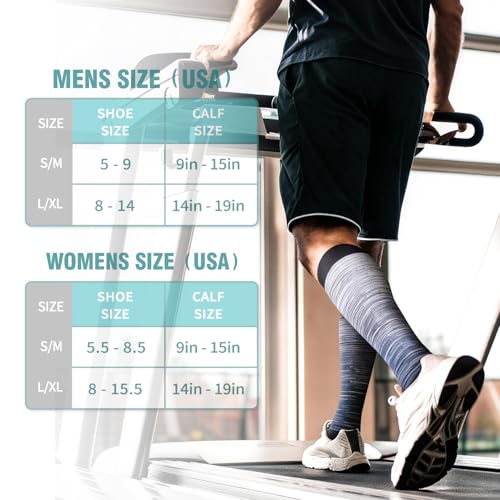 Image of Copper Compression Socks for Women & Men (6 pairs) - Best Support for Nurses, Running, Hiking, Recovery
