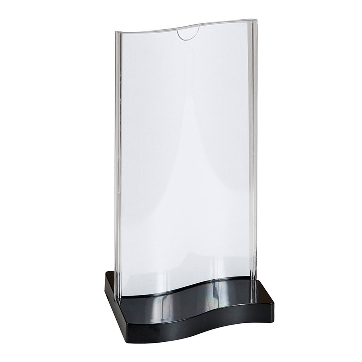 Speisekarte Rechteckiger Fuss 10X20 Cm Transparent Ps - 45 Un.