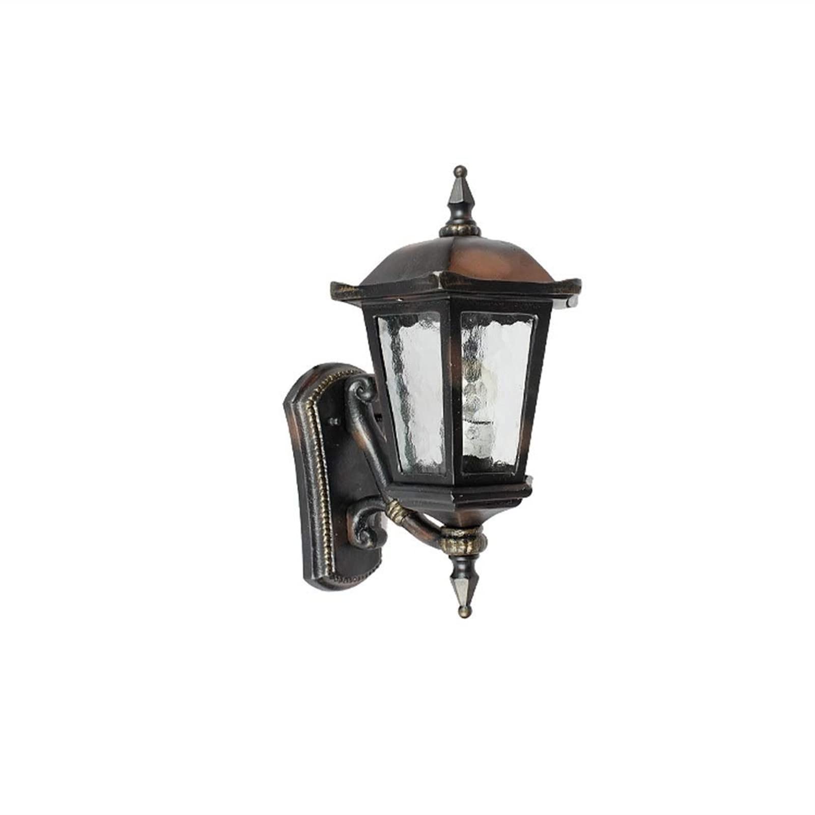 CWCQGH Wall Sconces, European Wall Light Traditional Outdoor Wall Light Hallway IP55 Anti-Rust Light Wall Lamp Waterproof Winter Garden Villa Loft Balcony Porch Wall Lantern Sconce Glass E27