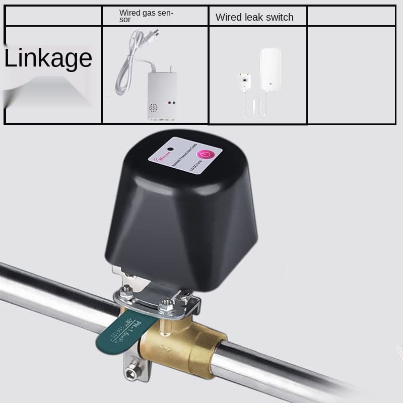TUYA Vanne de gaz intelligente WiFi Tuya Valve de contrôle domotique intelligente pour travaux de gaz avec Alexa Google Assistant